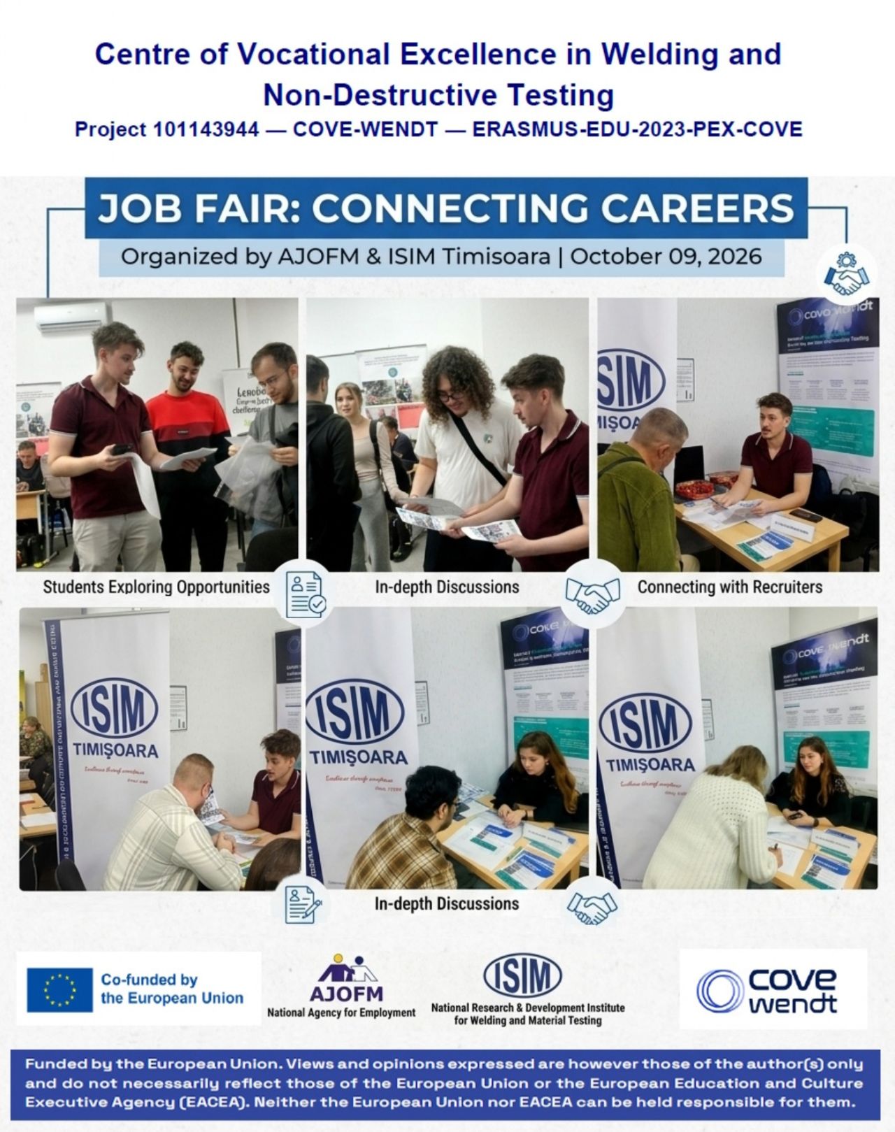 COVE-WENDT and ISIM Timișoara at the Bursa Locurilor de Muncă Job Fair